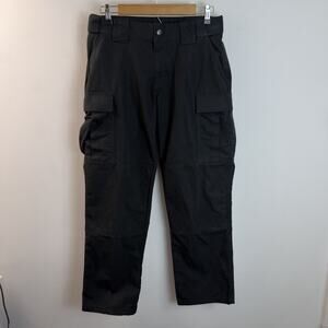 5.11 Tactical Icon Pants Womens 8 Black Cargo Straight Ripstop Workwear Hiking